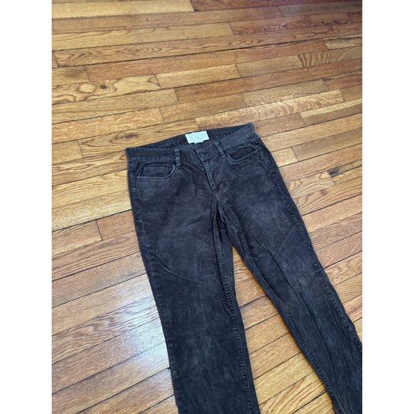 J. Crew Womens Matchstick Corduroy Pants Sz 29R 31x31 Brown Straight Leg Cotton - Picture 2 of 6